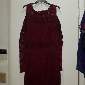 in selling a beautiful wine color  dress